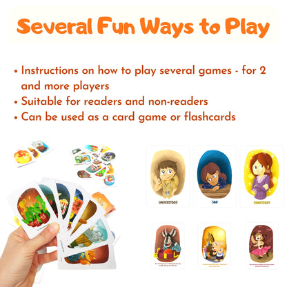 FEELINGS SAFARI FLASHCARD GAME